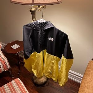North Face Yellow Windbreaker